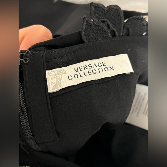 Versace Collection Lace Panel Gown Long Dress sz US 0-2 / IT 38 - Picture 7 of 7